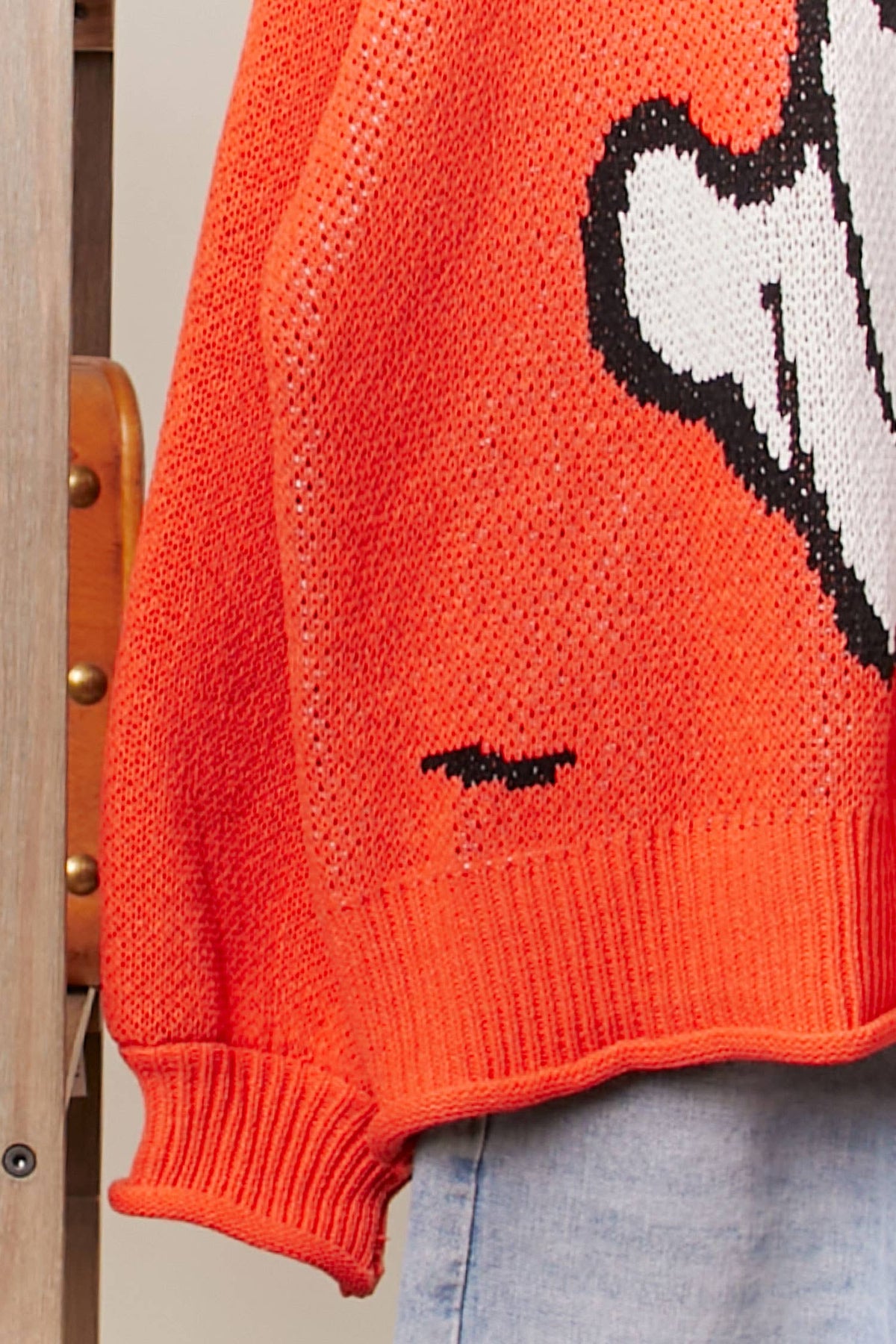 Halloween Spooky Face  Ghost Knit