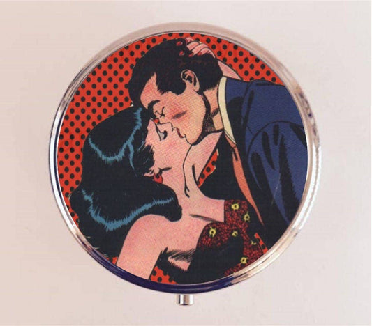 Comic Kiss Pill Box