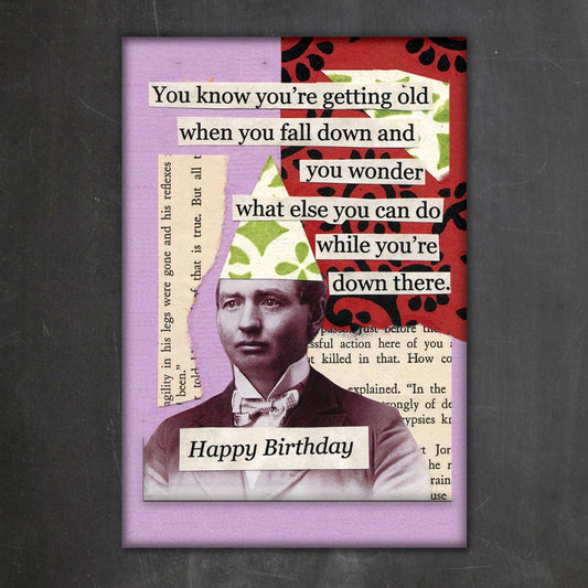 FALL DOWN BIRTHDAY MAGNET