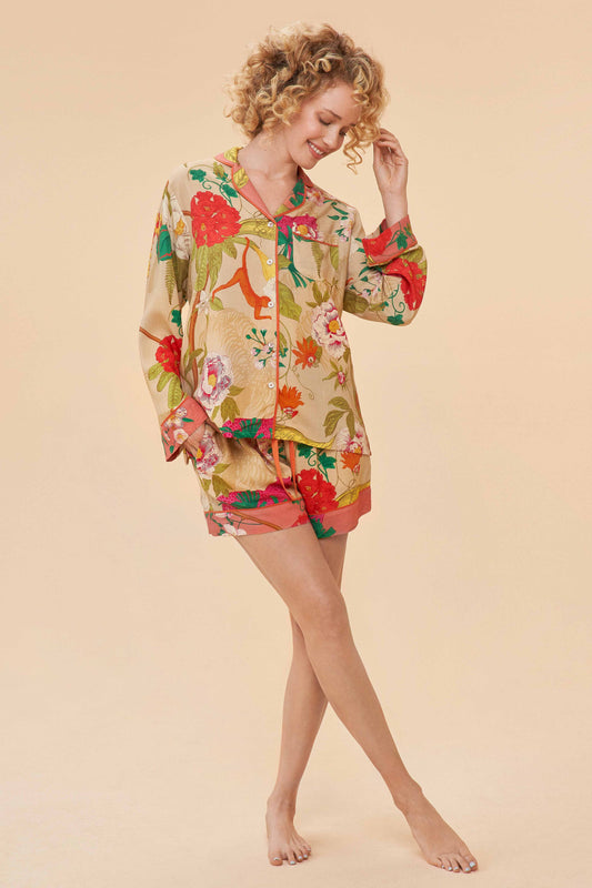 Tropical Coconut Flora and Fauna Pajamas