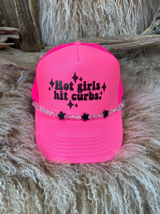 Trucker Ballcap Hot Girls Hit Curbs