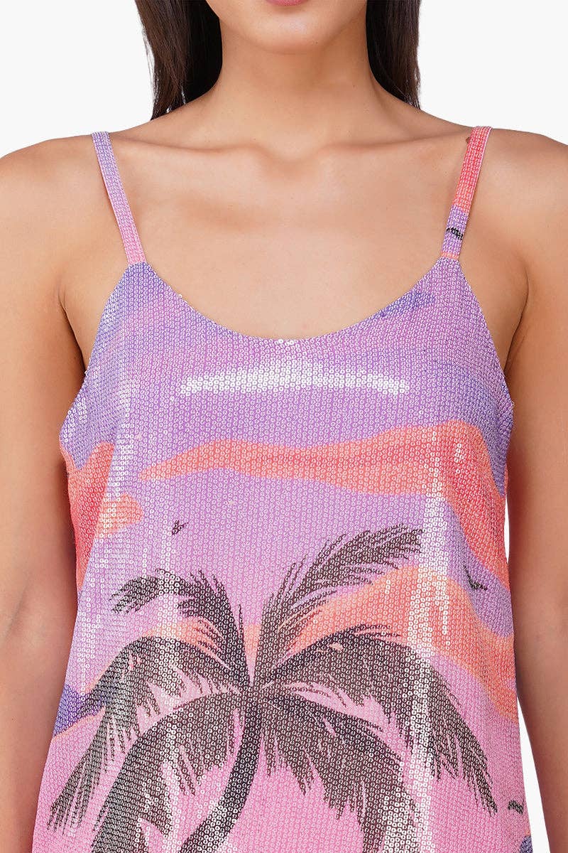 Glimmer Slip Short Dress