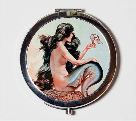Parisian Mermaid Compact Mirror