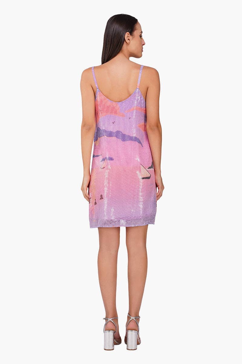 Glimmer Slip Short Dress