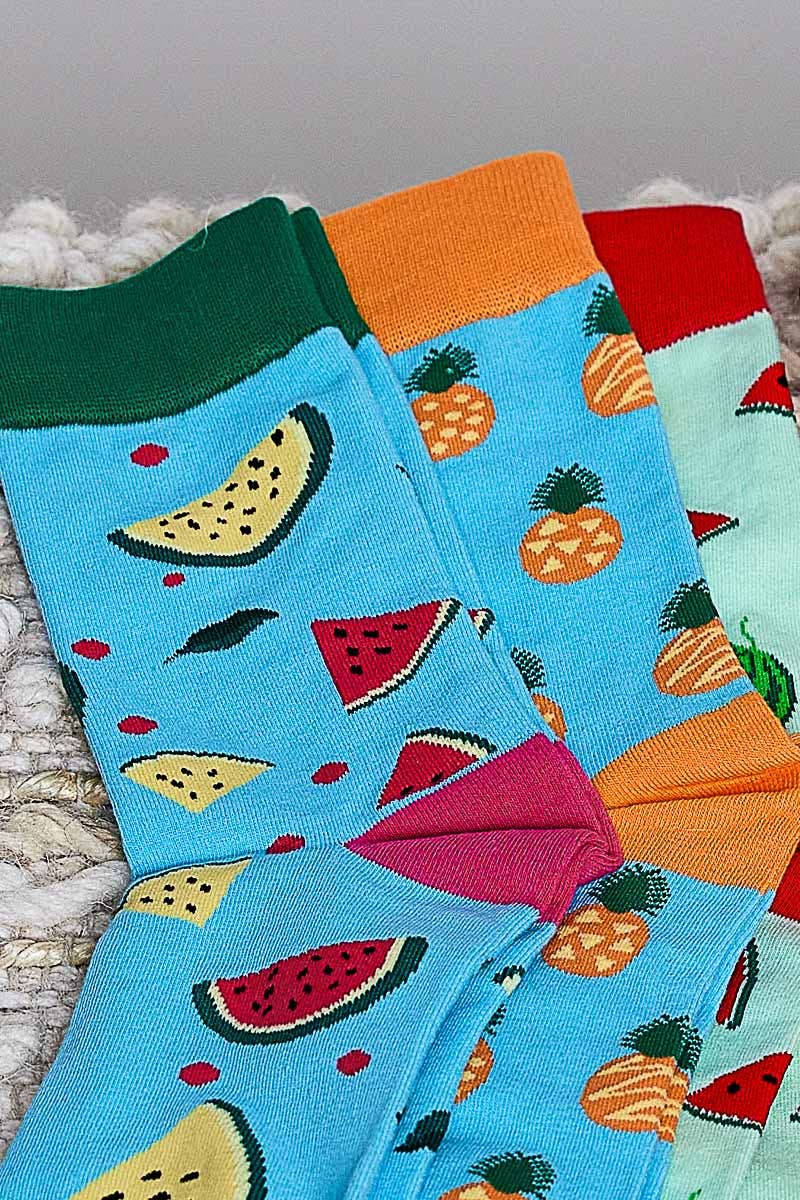 Playful Prints Colorful Novelty Crew Soft Socks