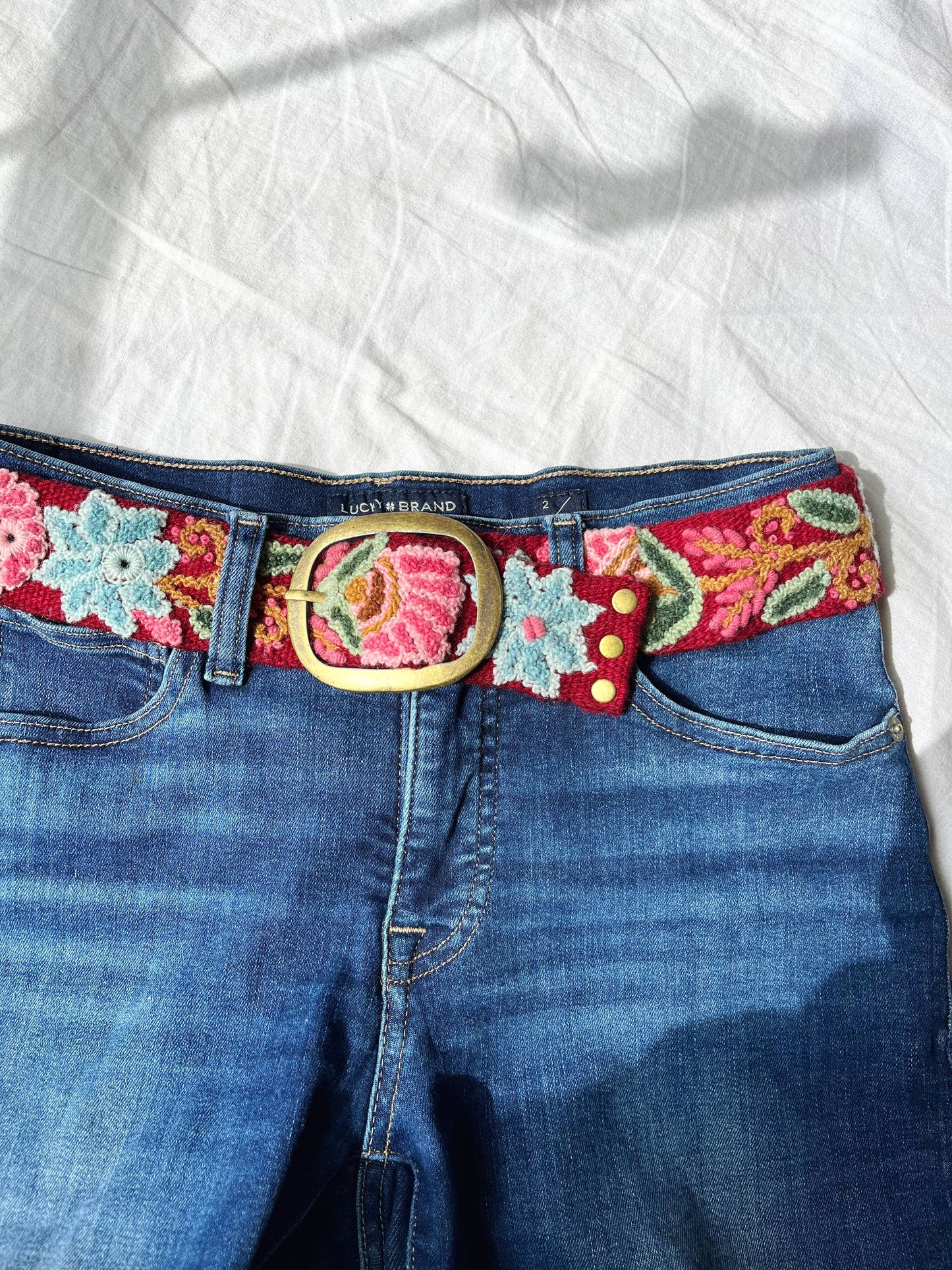 Anabel Wide Embroidered Belt