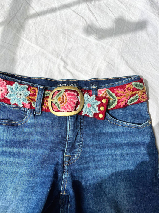 Anabel Wide Embroidered Belt