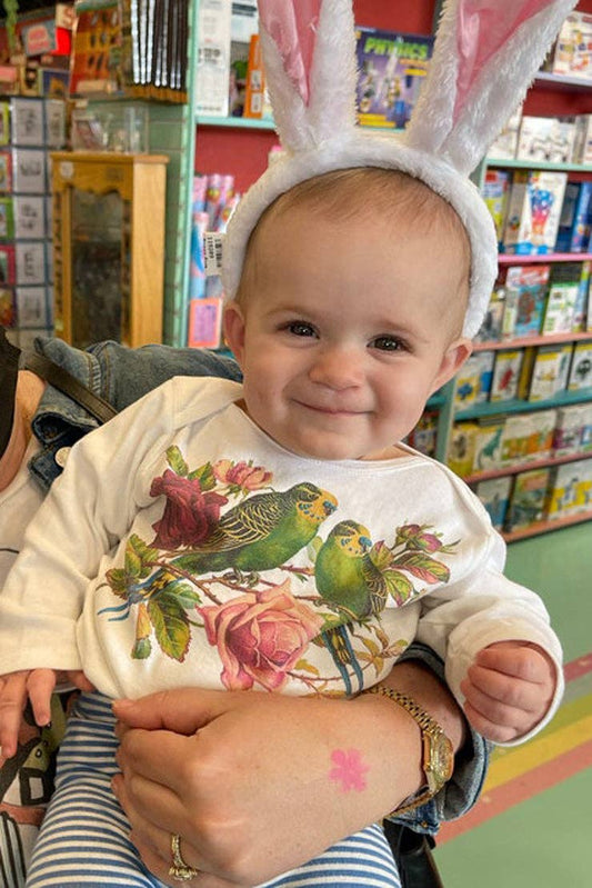 Parakeets One Piece Baby Bodysuit