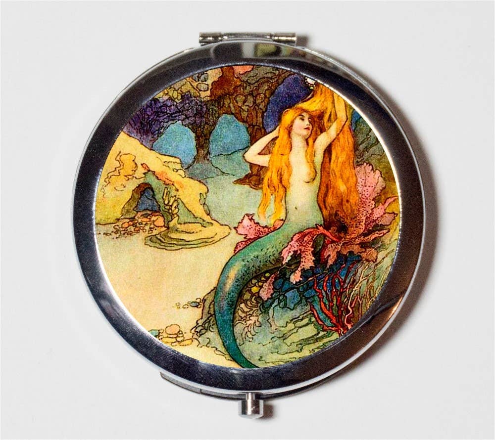 Mermaid Compact Mirror