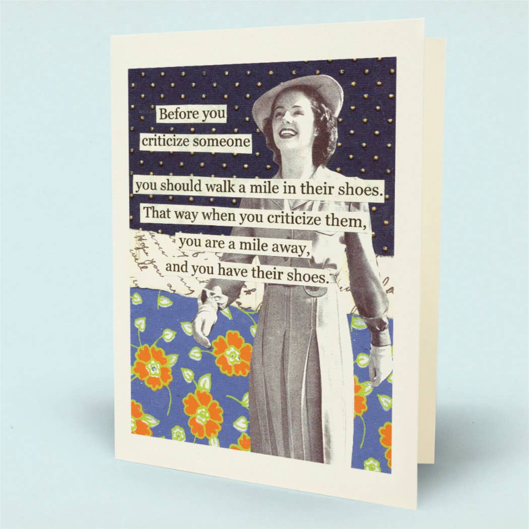 Mile In Shoes Card