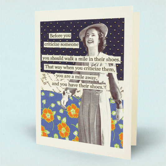 Mile In Shoes Card