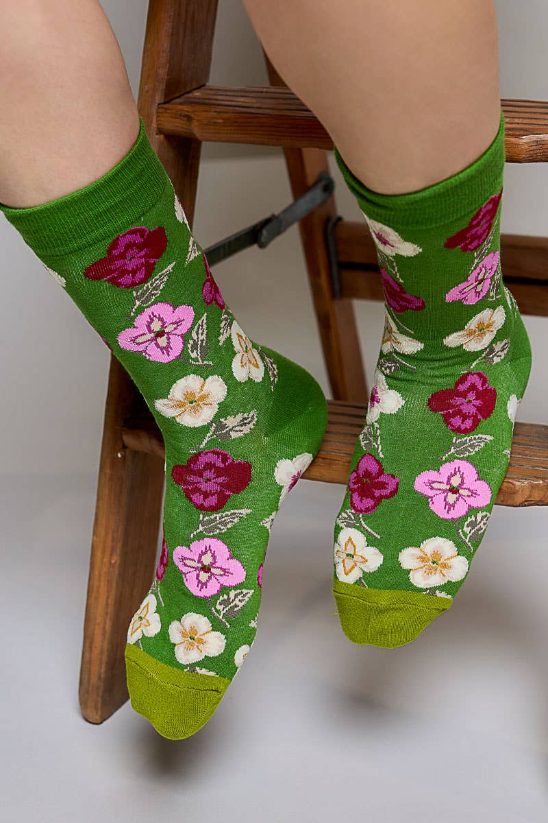Playful Prints Colorful Novelty Crew Soft Socks