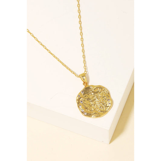 Circle Coin Pendant Necklace