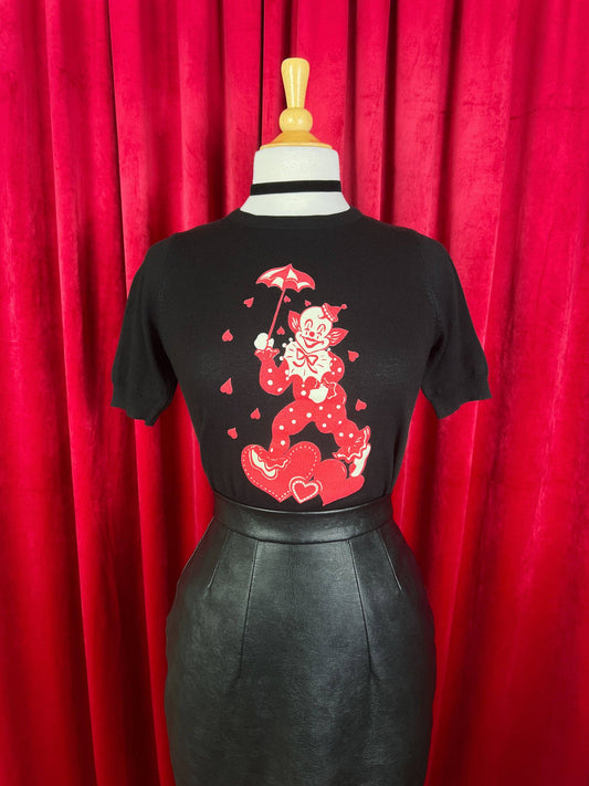 Fool For Love short sleeve Sweater in Black