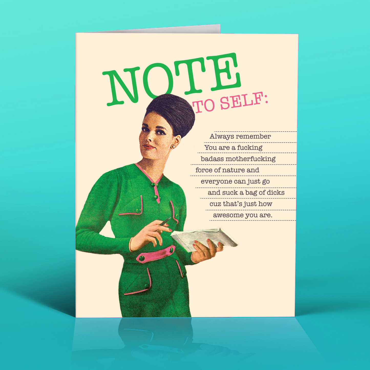 NOTE TO SELF! empowerment Greeting Card