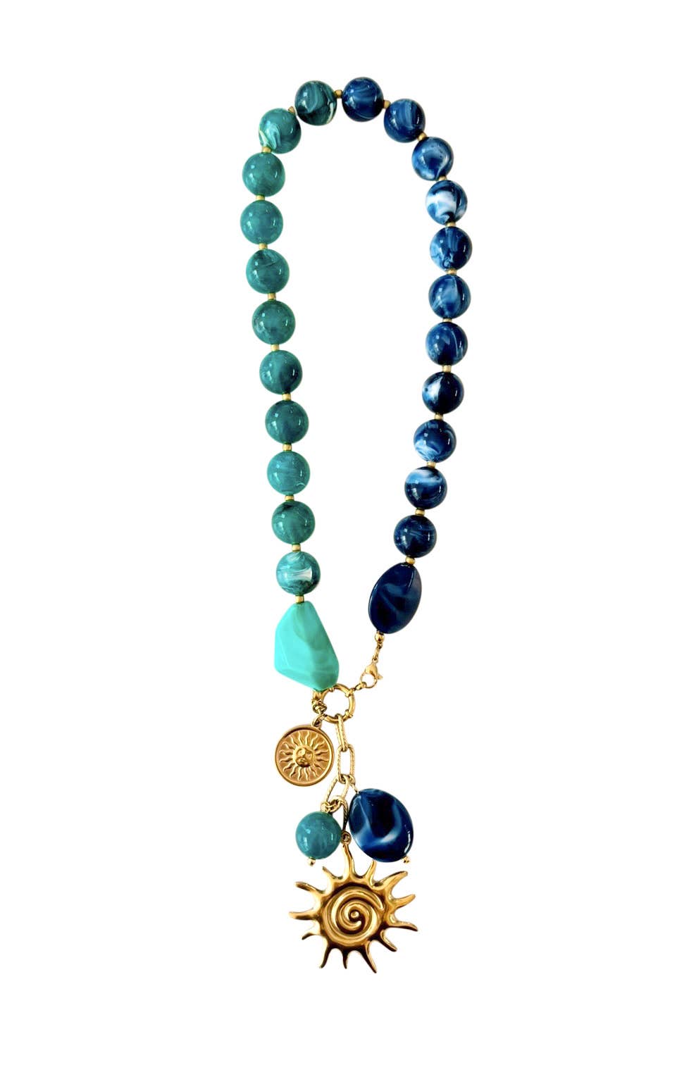Pawley Beaded Charm Necklace