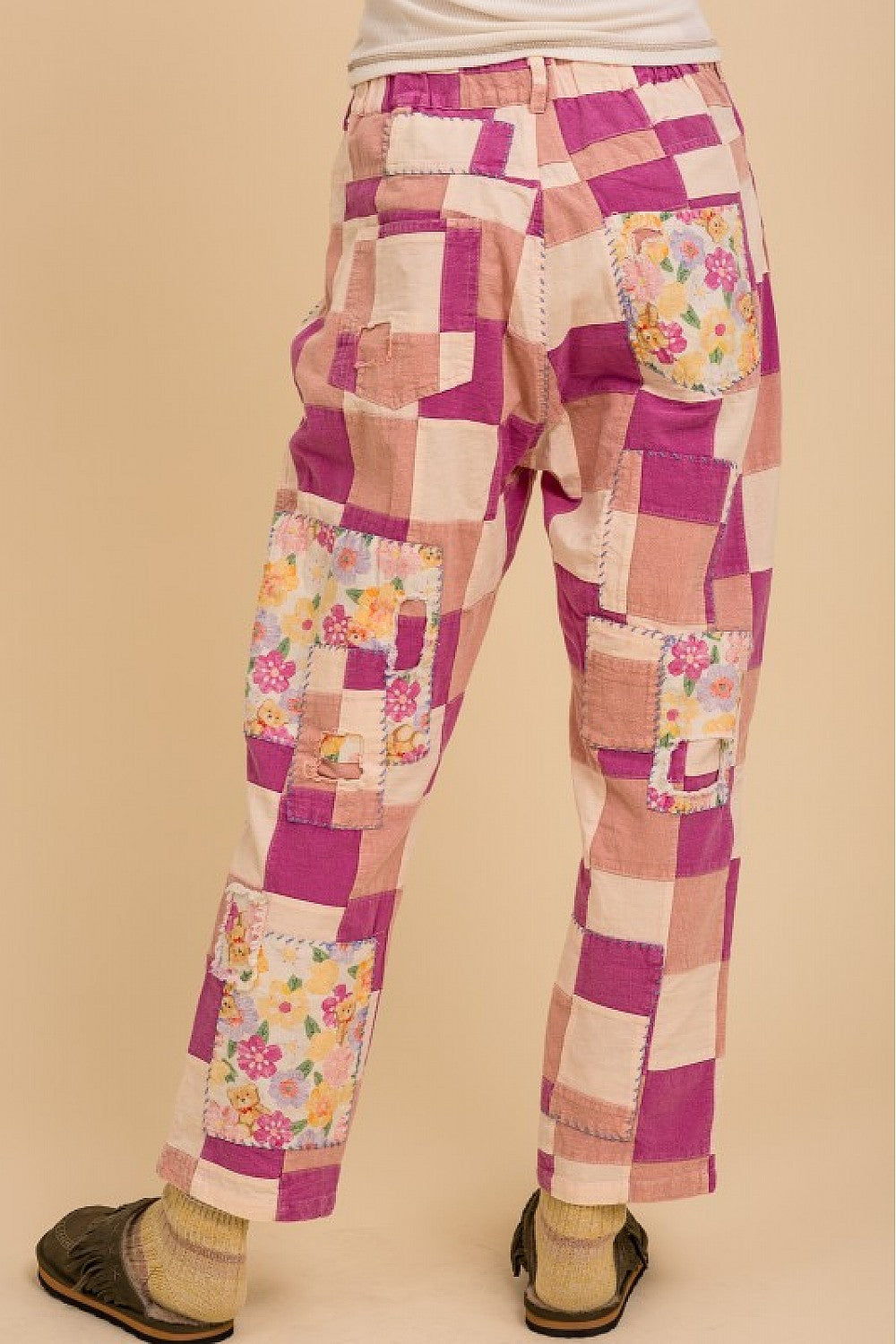 PATCH WORK PRINT PANTS