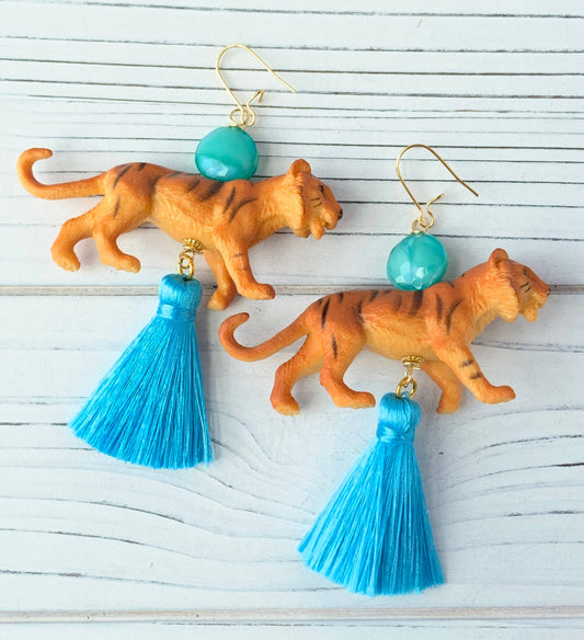 Bengal Tiger earrings circus jewelry gifts