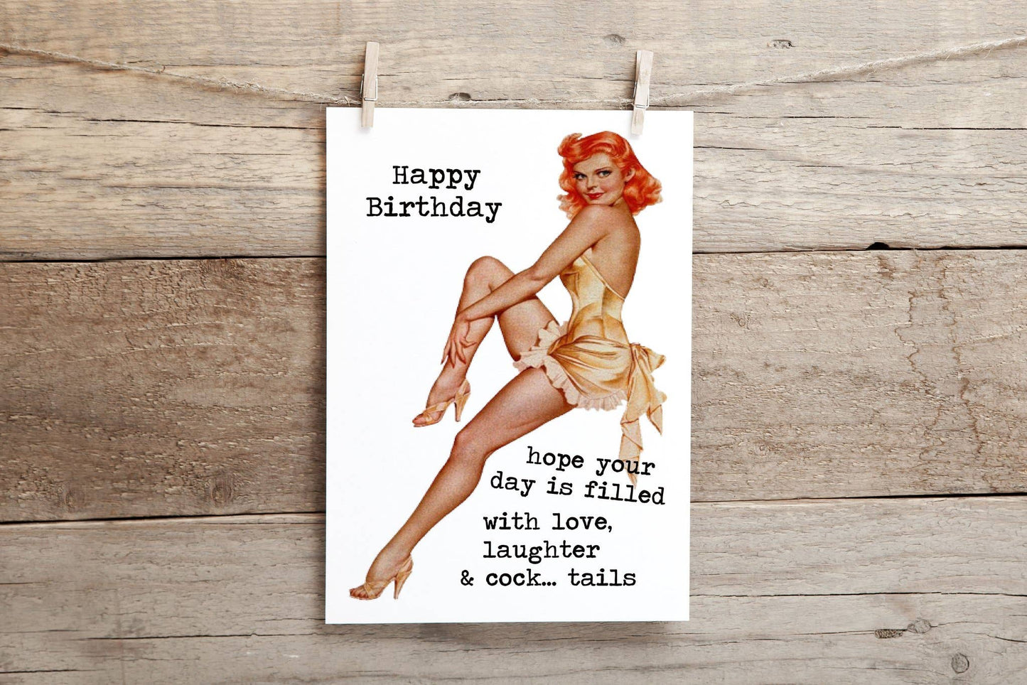 Happy Birthday, Hope Your Day Is Full of Love, Laughter and Cock ..tails ..  Birthday Greeting Card