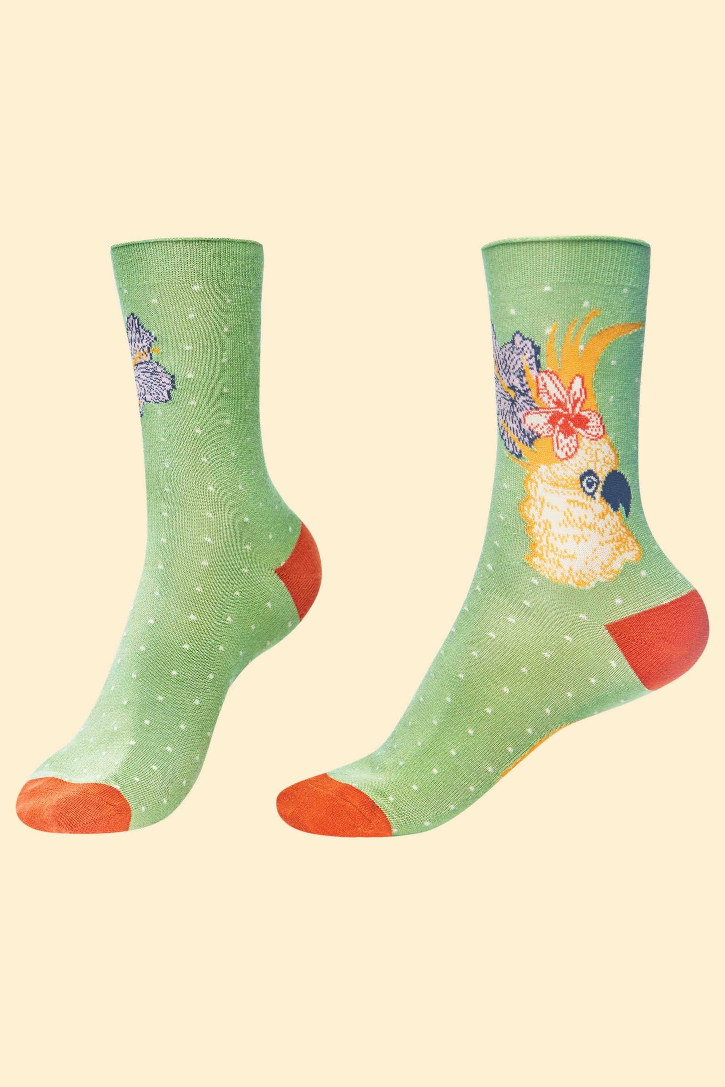 Cockatoo Ankle Socks - Sage