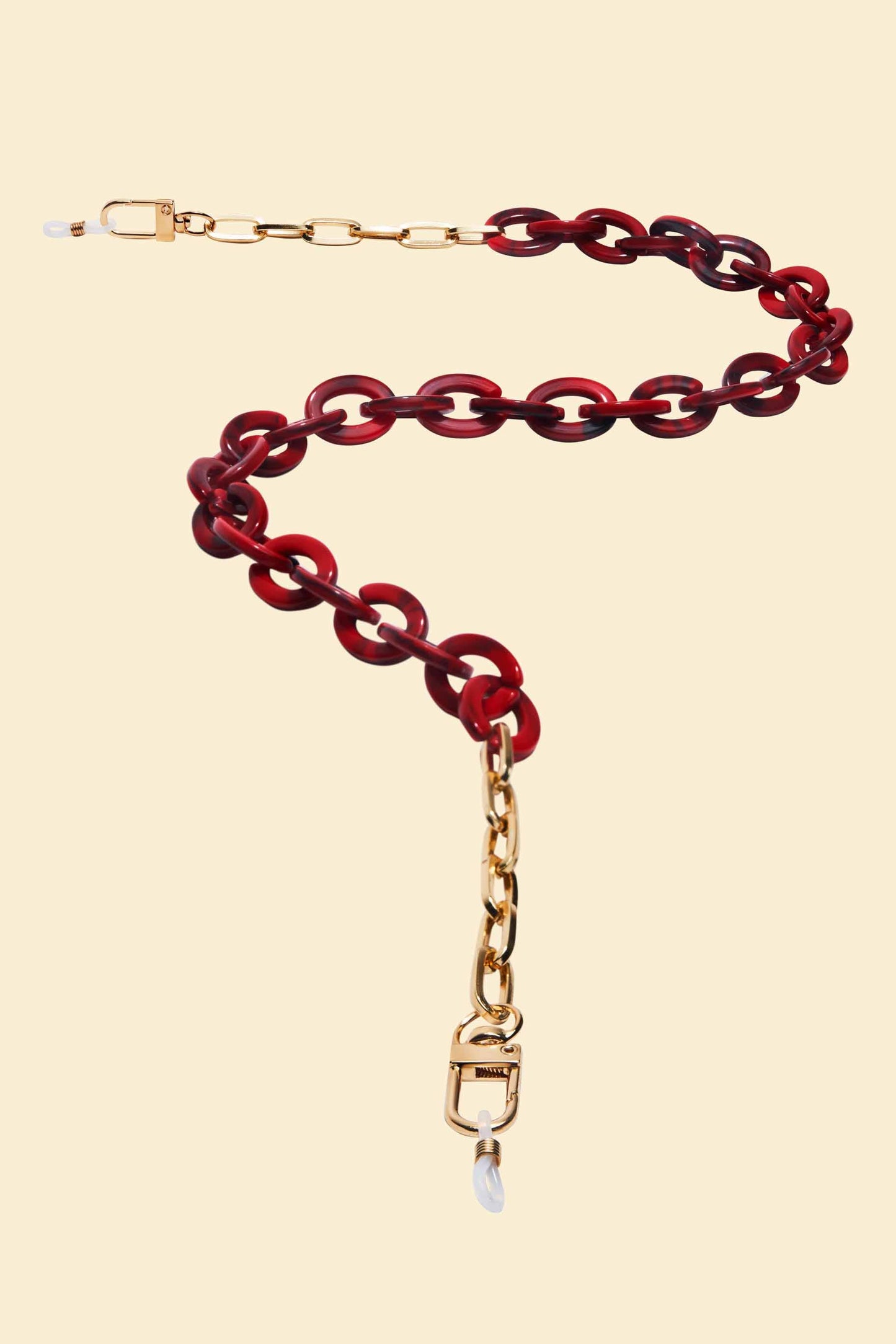 Glasses Chain - Block Ruby