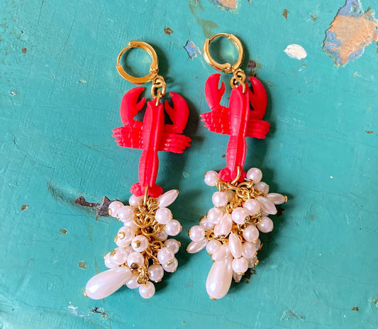 Tiny Lobster Earrings