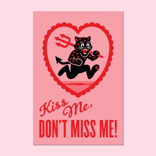 Kiss Me Postcard