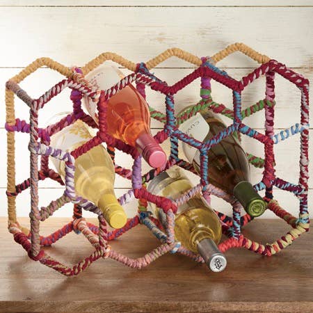 Jute 11-Bottle Stand