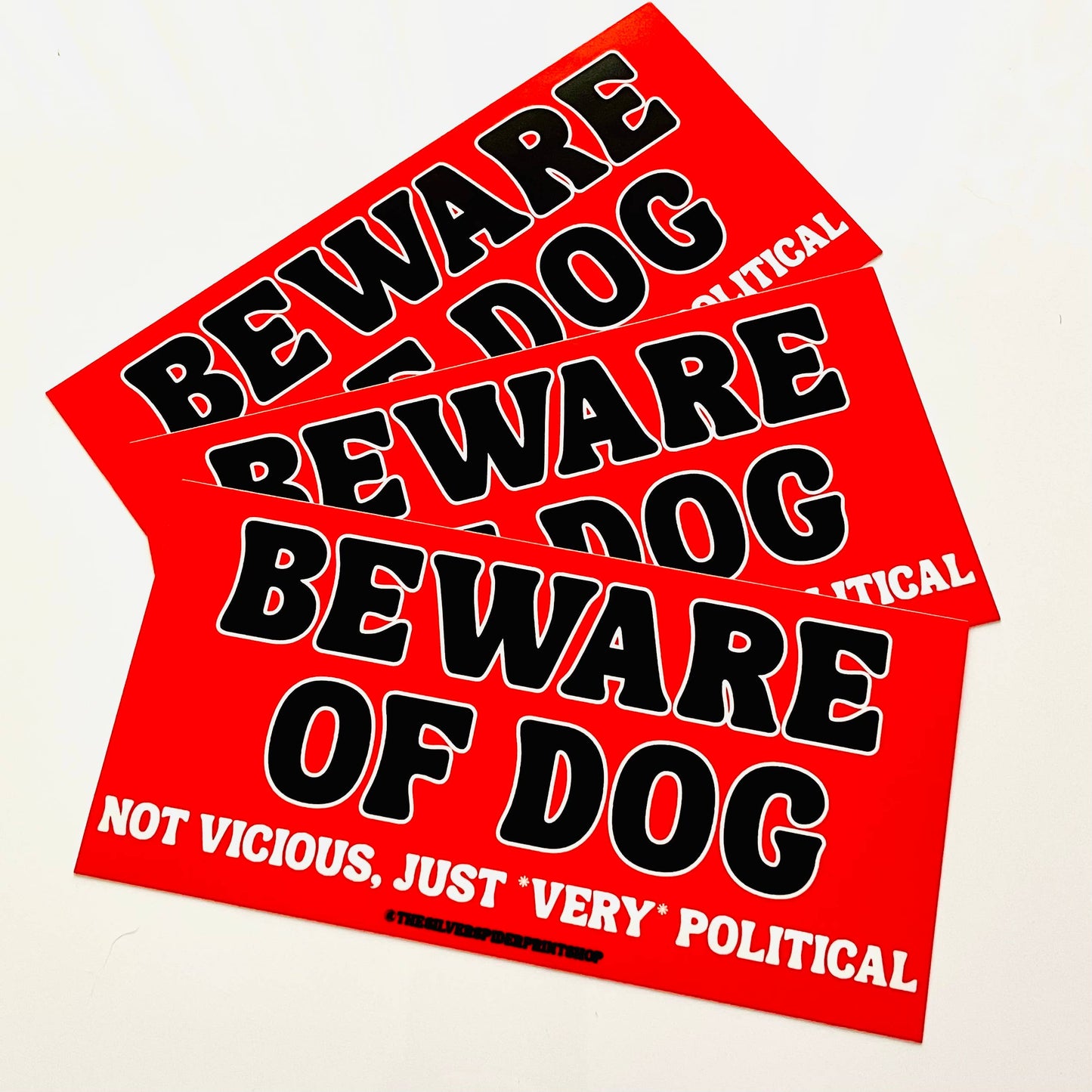 Beware of dog Bumper Sticker