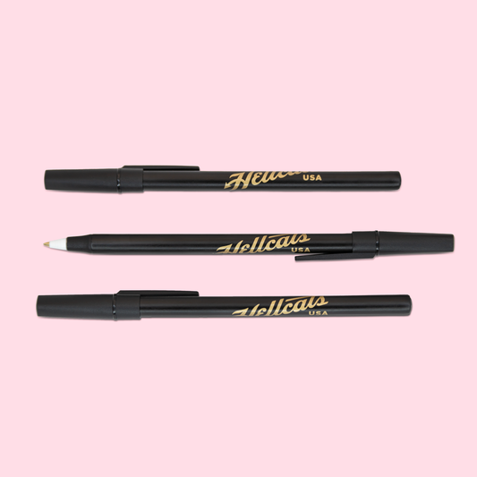 Hellcats Script Pen - Gold