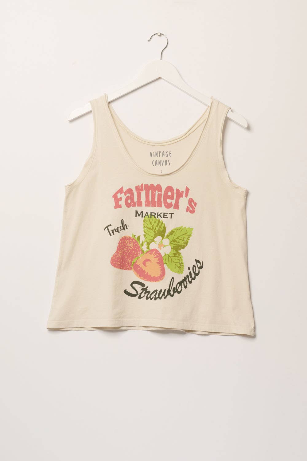 Fresh Strawberries Scoop Neck Graphic Tank Top